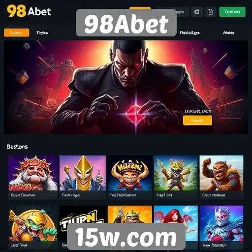 Tipos de jogos disponíveis na plataforma 98Abet